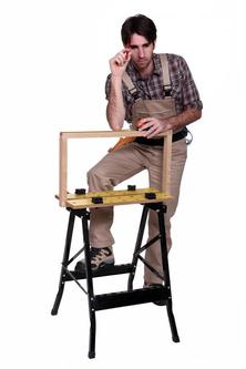 This is a picture of a cabinet maker.